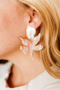 Flora Earrings in Sparkling Rosé