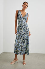 Load image into Gallery viewer, Audrina Dress in Midnight Meadow Floral
