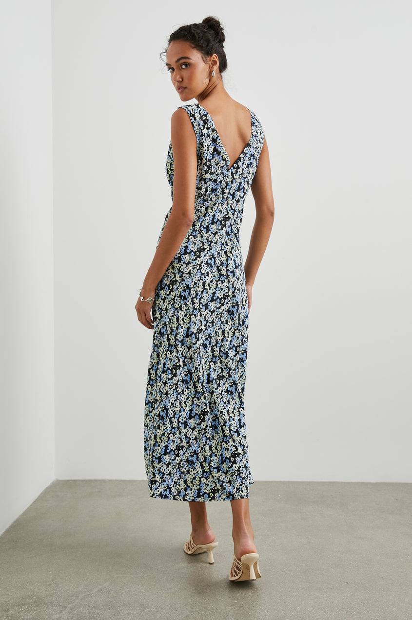 Audrina Dress in Midnight Meadow Floral
