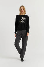 Load image into Gallery viewer, Snoopy Mummy Sweater in Black
