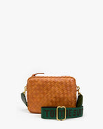 Load image into Gallery viewer, Adjustable Crossbody Strap in Evergreen/Chocolate Tout de Suite
