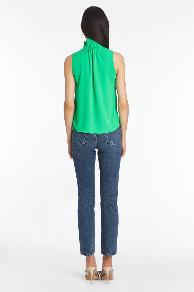 Sleeveless Vittoria Top in Grass