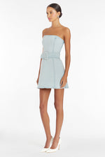 Load image into Gallery viewer, Fae Denim Dress in Iceberg
