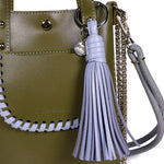 Load image into Gallery viewer, Ame Calf Leather Bag in Kaki Air
