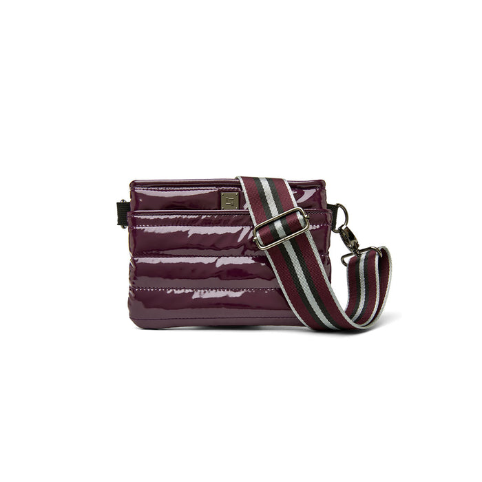 Bum Bag/Crossbody in Aubergine Patent