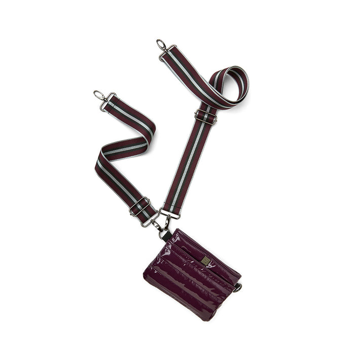 Bum Bag/Crossbody in Aubergine Patent