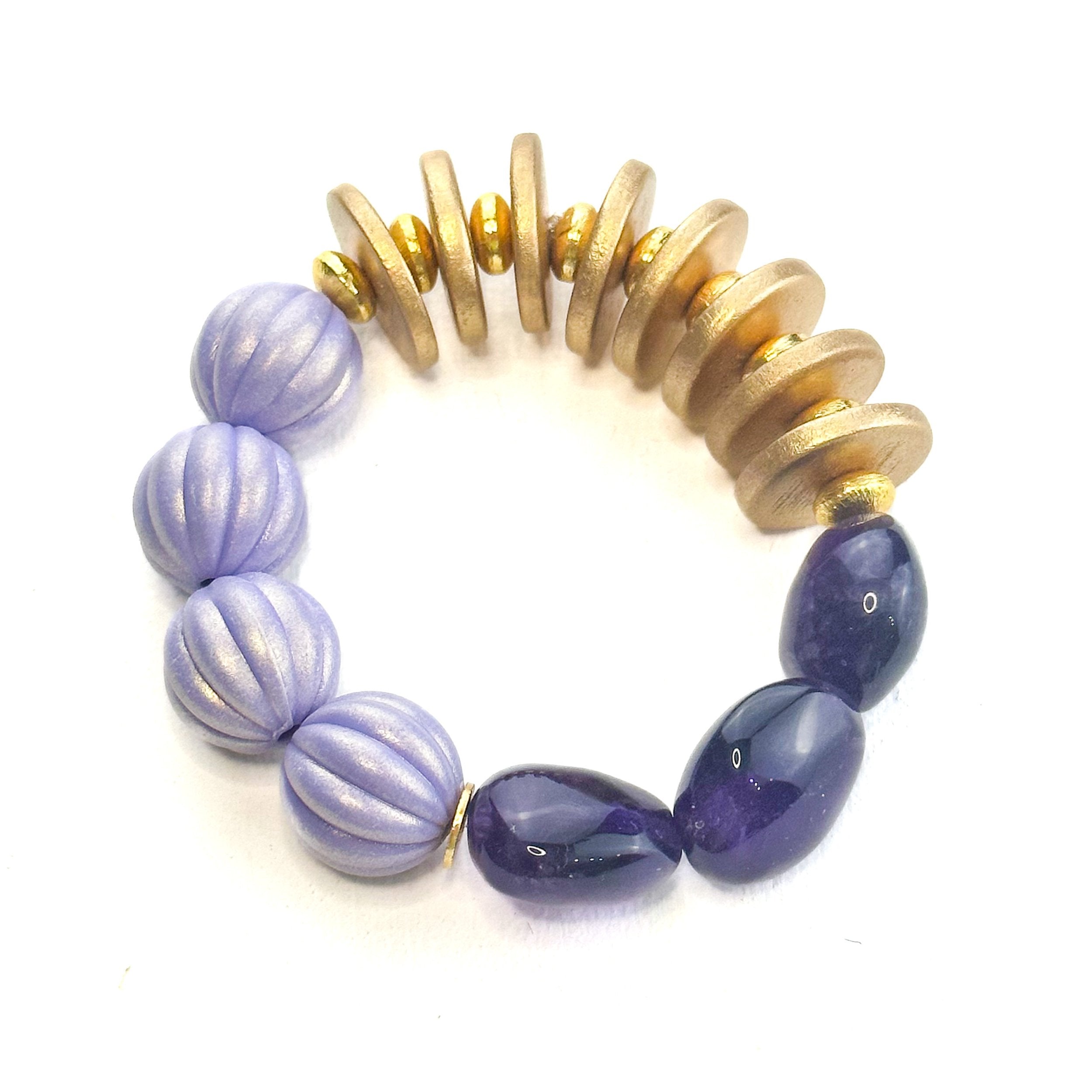 Amethyst Bracelet in Purple