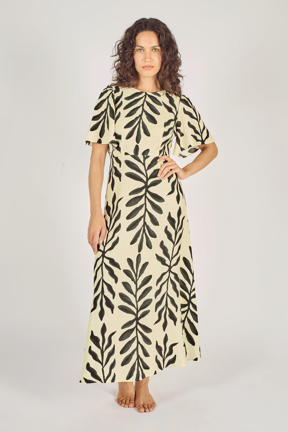 Before Midnight Rene Dress in Black/Cream