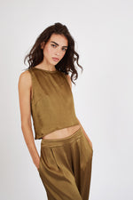 Load image into Gallery viewer, Breathless Evie Top in Olive
