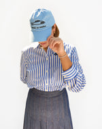 Load image into Gallery viewer, Baseball Hat in Sky Blue Liberez Les Sardines
