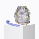 Load image into Gallery viewer, Bibi Perforated Lamb Leather Bag in Silver
