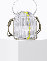 Load image into Gallery viewer, Bibi Perforated Calf Leather Bag in White
