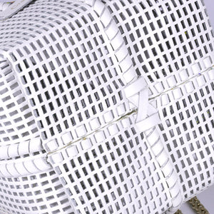 Bibi Perforated Calf Leather Bag in White