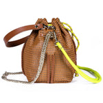 Load image into Gallery viewer, Bibi Perforated Lamb Leather Bag in Blow
