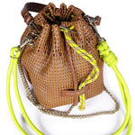 Load image into Gallery viewer, Bibi Perforated Lamb Leather Bag in Blow
