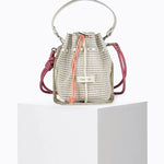 Load image into Gallery viewer, Bibi Perforated Lamb Leather Bag in Creme
