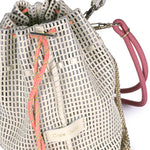 Load image into Gallery viewer, Bibi Perforated Lamb Leather Bag in Creme

