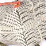 Load image into Gallery viewer, Bibi Perforated Calf Leather Bag in Cream
