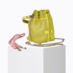 Load image into Gallery viewer, Bibi Perforated Calf Leather Bag in Yellow
