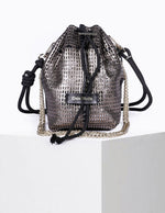 Load image into Gallery viewer, Bibi Perforated Lamb Leather Bag in Lunar
