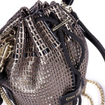 Load image into Gallery viewer, Bibi Perforated Lamb Leather Bag in Lunar
