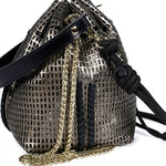 Load image into Gallery viewer, Bibi Perforated Lamb Leather Bag in Lunar
