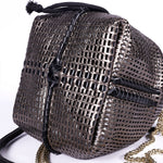 Load image into Gallery viewer, Bibi Perforated Lamb Leather Bag in Lunar
