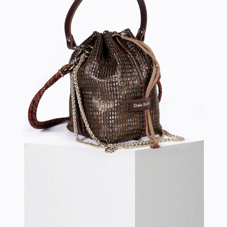 Bibi Perforated Lamb Leather Bag in Mambo