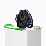 Load image into Gallery viewer, Bibi Perforated Calf Leather Bag in Black
