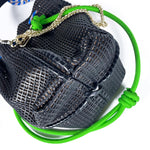 Load image into Gallery viewer, Bibi Perforated Calf Leather Bag in Black

