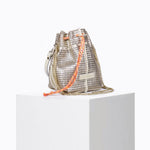 Load image into Gallery viewer, Bibi Perforated Lamb Leather Bag in Gold Metallic
