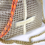 Load image into Gallery viewer, Bibi Perforated Lamb Leather Bag in Gold Metallic
