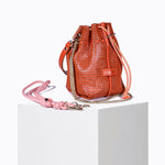 Load image into Gallery viewer, Bibi Perforated Calf Leather Bag in Red
