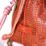 Load image into Gallery viewer, Bibi Perforated Calf Leather Bag in Red
