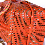 Load image into Gallery viewer, Bibi Perforated Calf Leather Bag in Red
