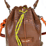 Load image into Gallery viewer, Bibi Perforated Calf Leather Bag in Tan

