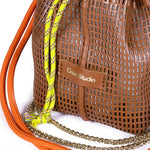 Load image into Gallery viewer, Bibi Perforated Calf Leather Bag in Tan
