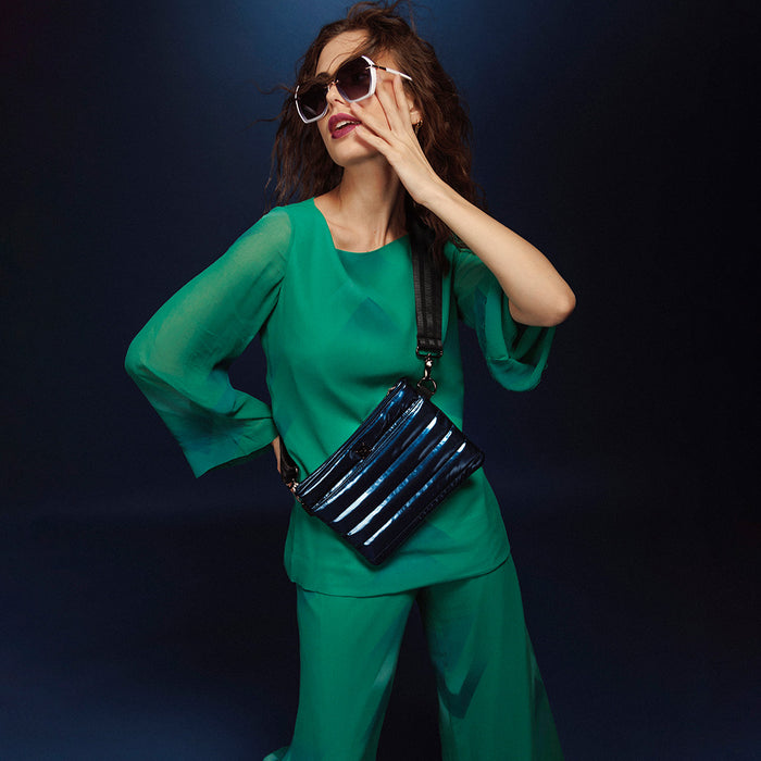 Bum Bag 2.0 in Glossy Navy Patent