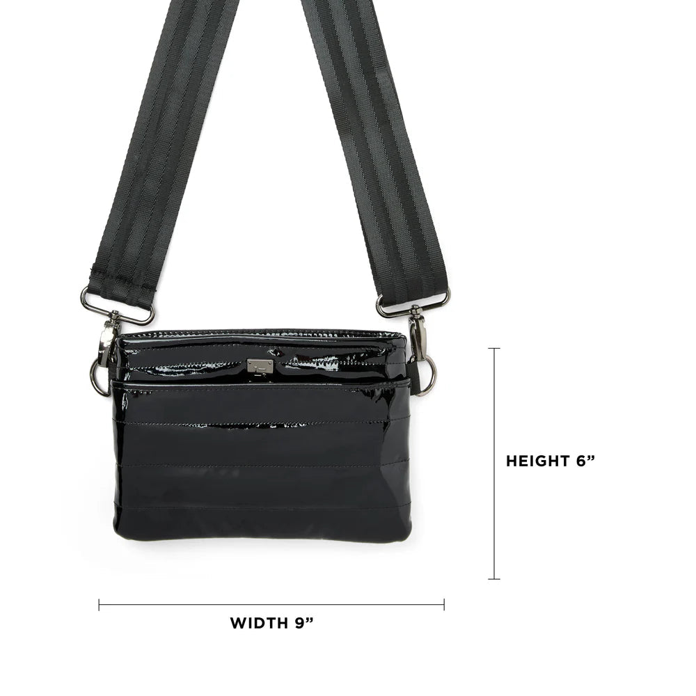 Bum Bag Crossbody in Black Mirror