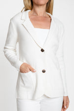 Load image into Gallery viewer, The Milly Sweater Blazer in Chalk
