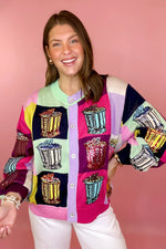 Load image into Gallery viewer, Mint Julep Colorblock Sweater in Multi
