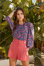 Load image into Gallery viewer, Kelly Top in Ditsy Garden

