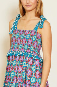 Delphine Dress in Kaleidoscope Batik