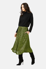 Load image into Gallery viewer, Crimson &amp; Clover Skirt in Green
