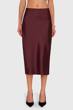 Load image into Gallery viewer, Maci Skirt in Oxblood
