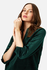 Load image into Gallery viewer, Breathless Dress in Corrie Bratter Returns Green
