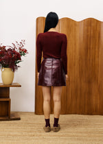 Load image into Gallery viewer, Geranium Sweater in Bordeaux
