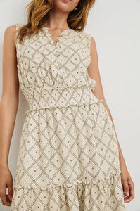 Cindy Dress in Ivory Zanzibar