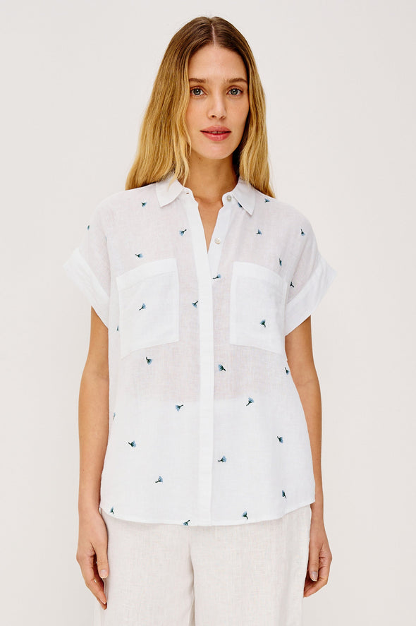 V-Neck Hardware One-Piece Swimsuit