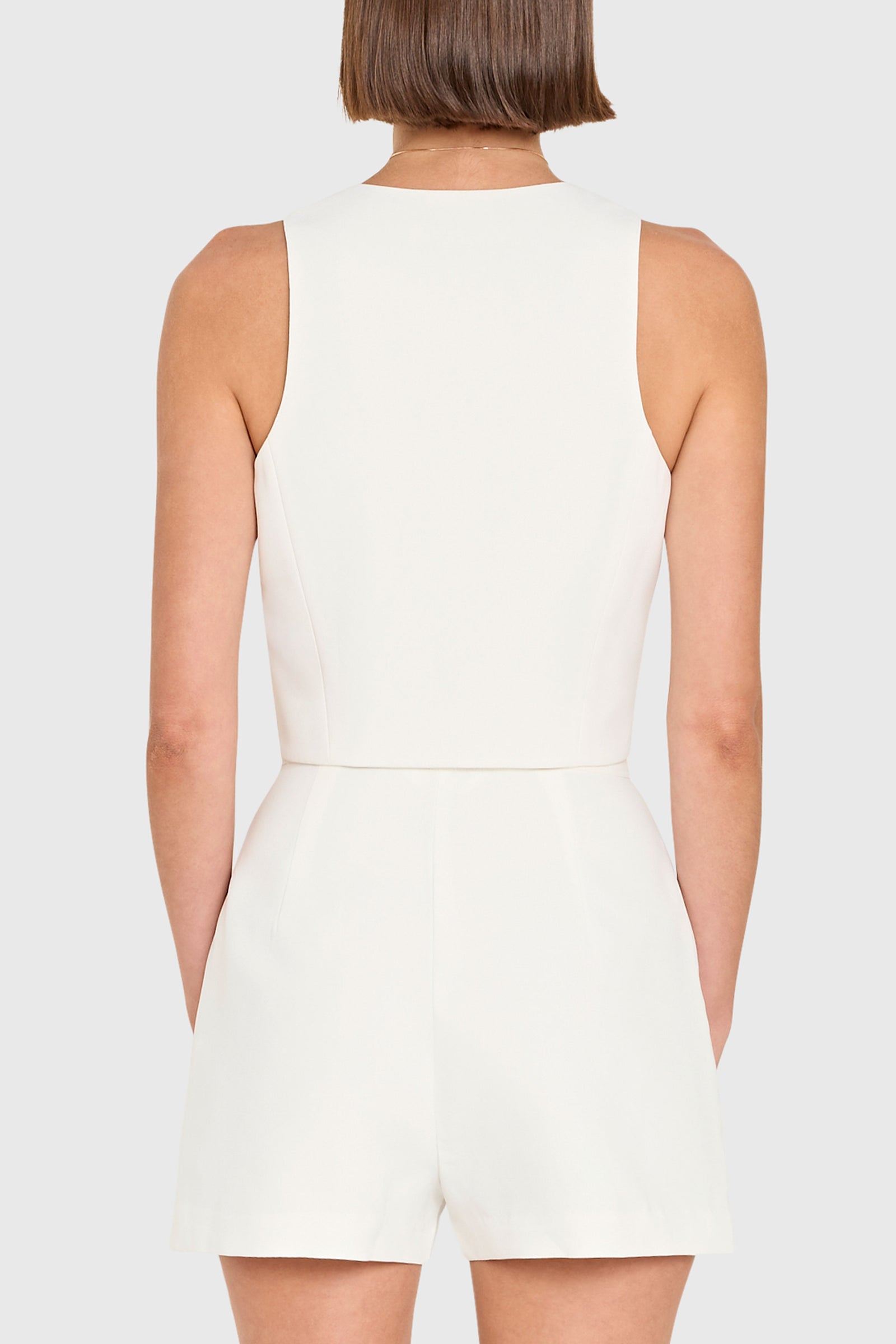 Paltrow Vest in Ivory